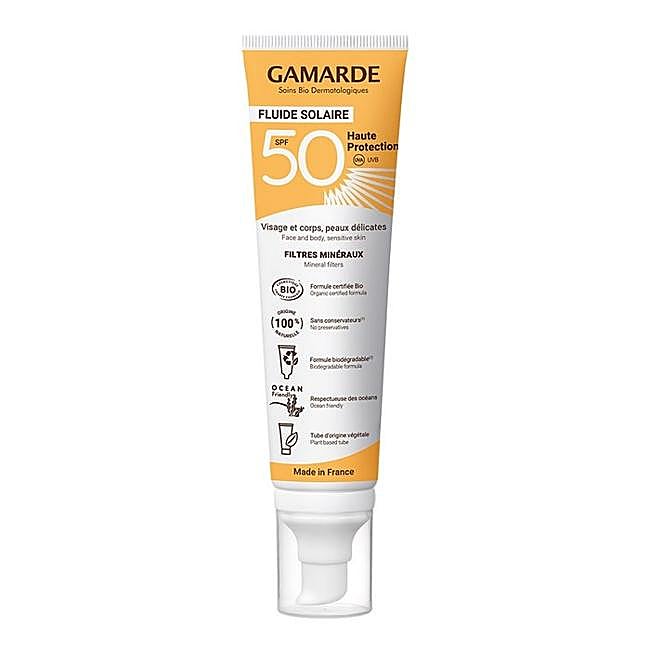 Fluido Solar Mineral Gamarde SPF50.